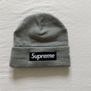 Supreme New Era Gray Beanie